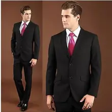 Новые мужские свадебные костюмы Черный Свадебный Жених Костюмы Формальные Смокинги на заказ мужские трех частей костюмы