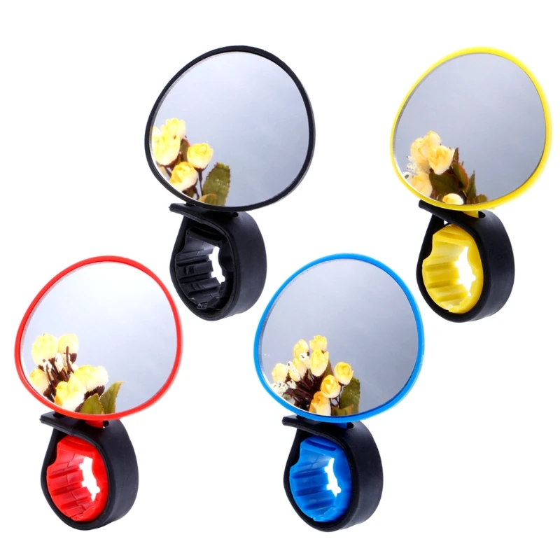 Universal 360 Degree Rotate Rearview Handlebar Glass Mirror Bike