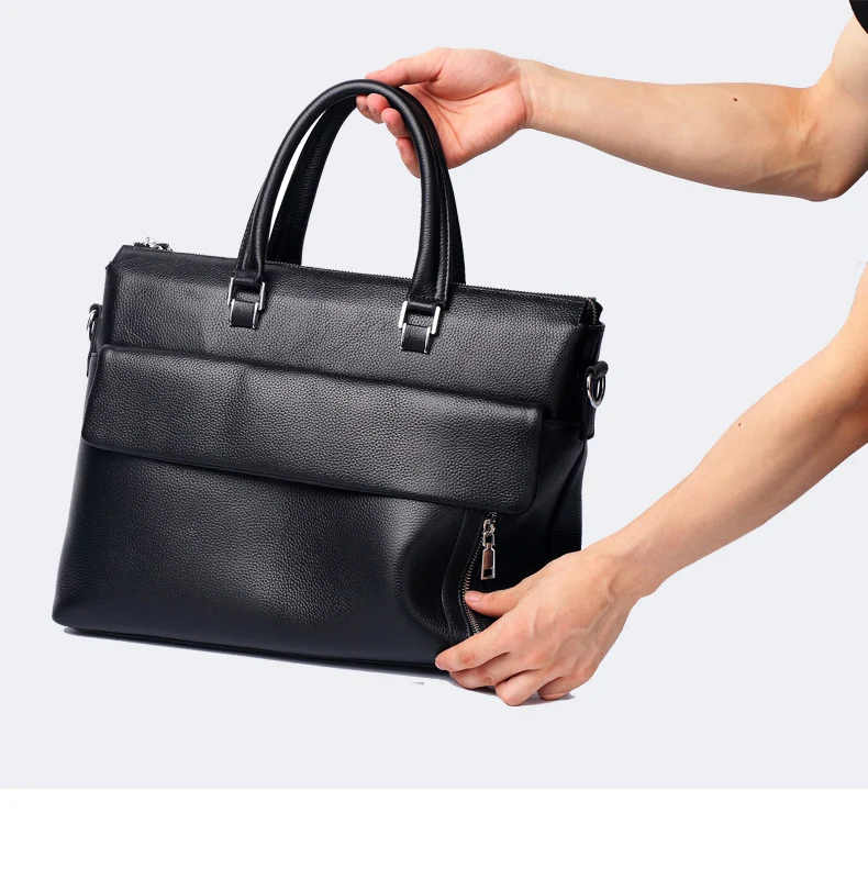 Sanqiandu из натуральной кожи Для мужчин сумка для ноутбука Портфели мужские известные бренды Сумка Бизнес Для мужчин сумки Сумка