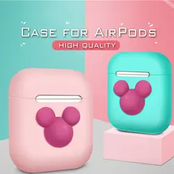 Bluetooth наушники силиконовый чехол для Apple Airpods аксессуары Air pods зарядка коробка защитный чехол милый мультфильм сумка Декор