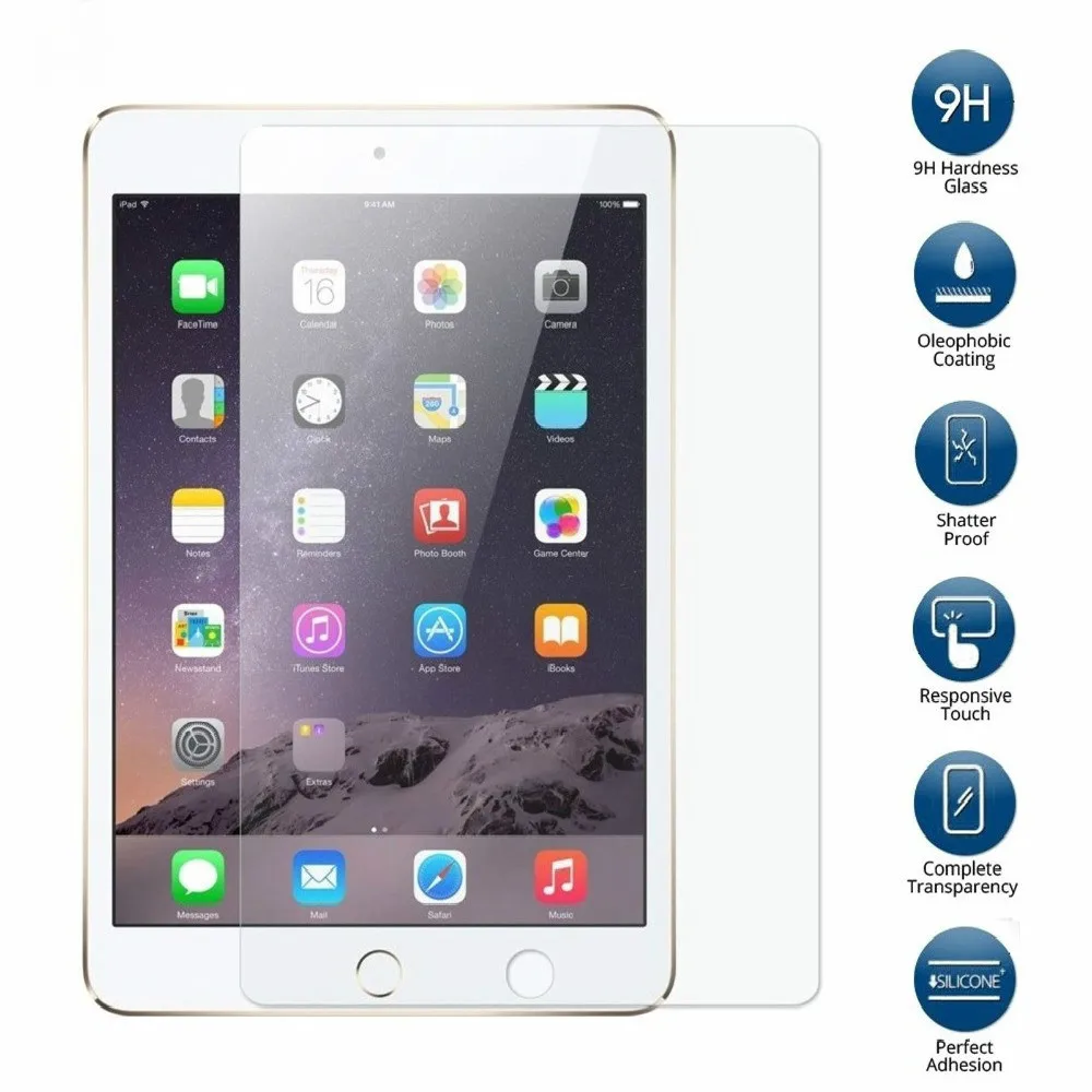 

Экран протектор из закаленного стекла для iPad 2017 9,7 Экран защитная пленка, стекло для iPad 9,7 2017 A1822 A1823 Экран протектор
