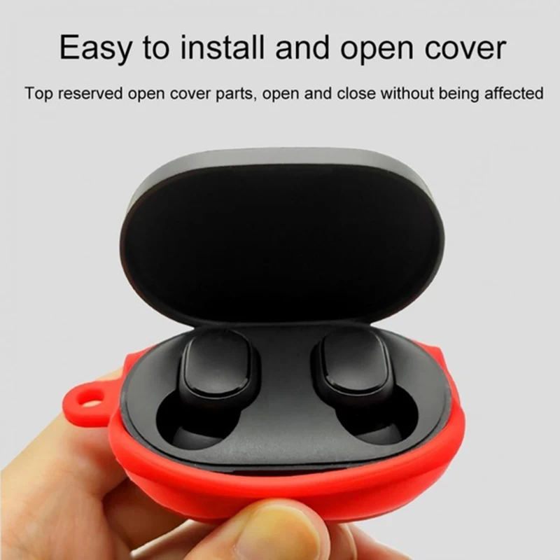 

Silicone Earphone Box Millet Airdots Youth Version of The Protective Cover Red Rice Redmi Bluetooth Wireless Headset Case