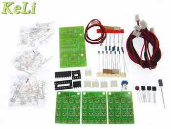 

5Set Suite Self DIY Electronic Kit DIY KIT for Self-Assembly CD4017 + NE555 Flash Light Explosion-flashing LED