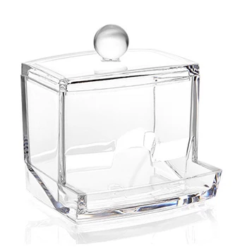 

Clear Useful Cotton Swab Q-Tip Storage Box Holder Cosmetic Makeup Case Tidy Tool