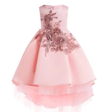 Летняя одежда для маленьких девочек; шелковое платье принцессы с блестками для свадебной вечеринки; Детские платья; одежда для рождественских праздников