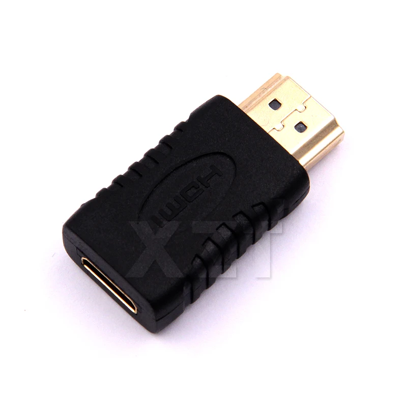 Многофункциональный позолоченный HDMI штекер мини гнездо полный адаптер