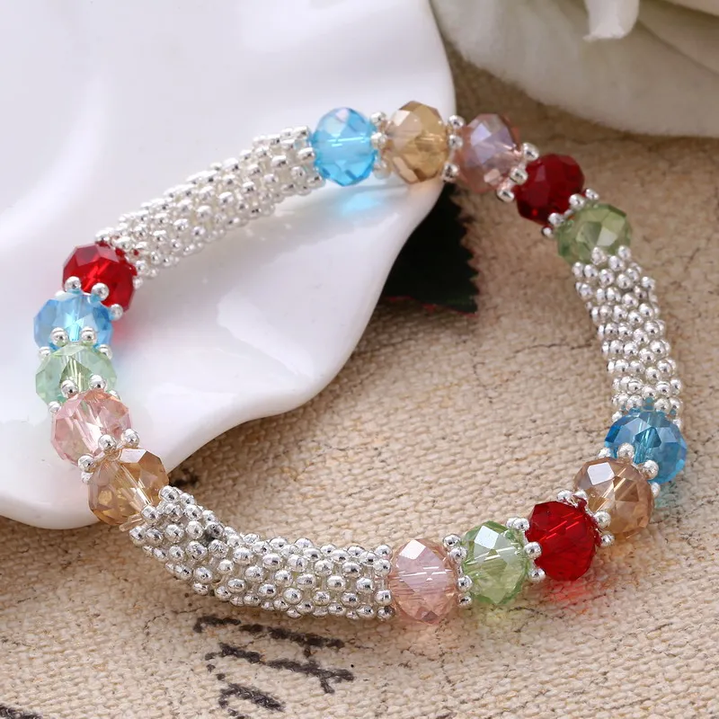 ZOSHI браслеты и браслеты для женщин, цинковый сплав, Кристальные бусины, хрустальные камни, подвески в богемном стиле, эластичная веревка, Кристальные браслеты