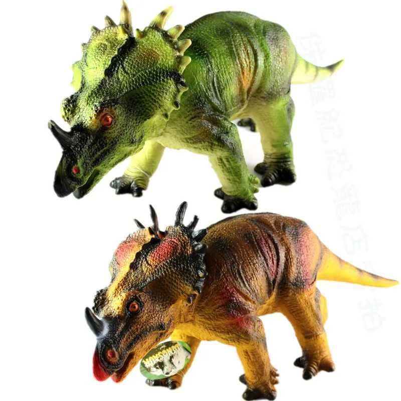 

52cm Large Size Styracosaurus Model Toy Dinosaur Model Simulation Animal Model Children Best Gift Home Decoration Teaching Aids