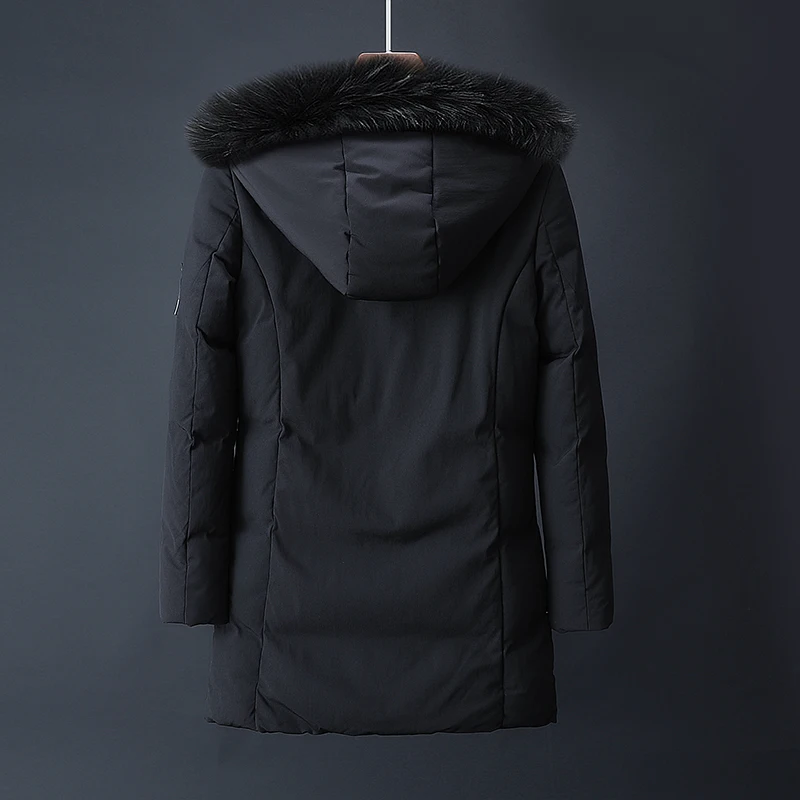 Automne Le Capuchon Noir Nouvelle Mâle Coton Bas Étanche À Vers Noir gris Hommes 2019 Veste D'hiver Qualité Chaud Marque Vêtements Parkas Green Longue Manteau army KTl1cFJ