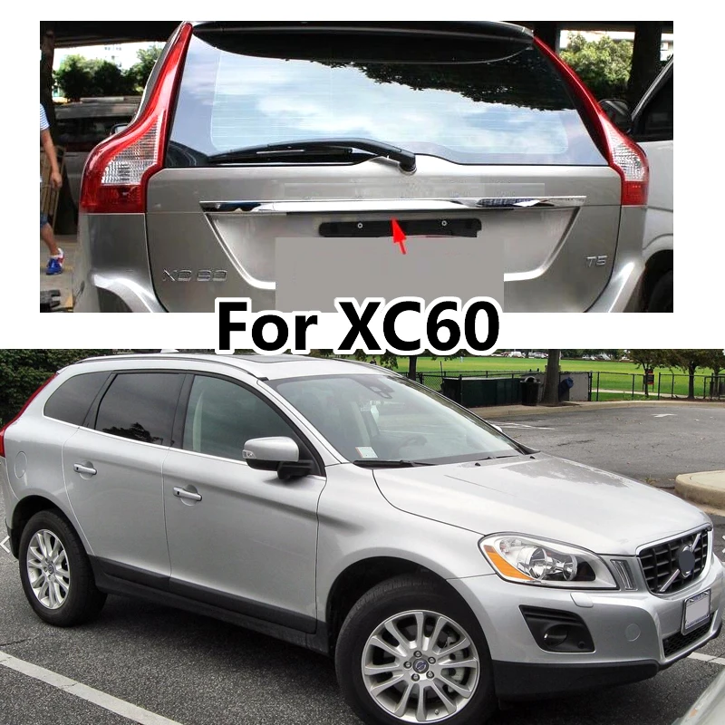 AX Tailgate Door Handle Strip Accent Garnish Styling Chrome Rear Trunk Tail Gate Cover Trim For VOLVO XC60 2009-2014