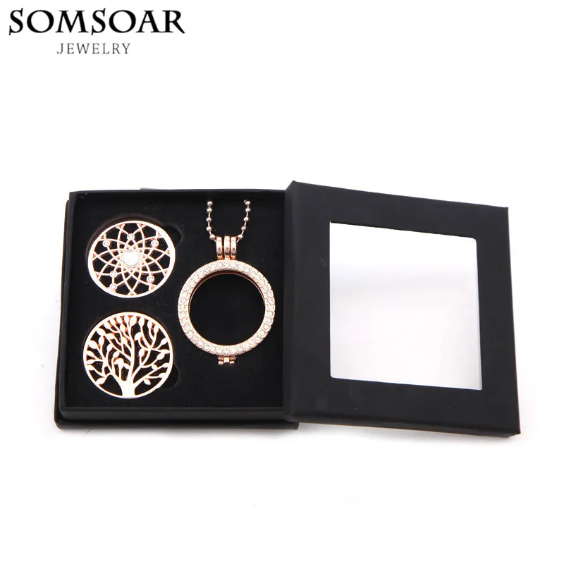 

My Moneda Pendant Necklace Set with 2pcs Crystal Coin Disc and 80cm Bead Chain plus 35mm My Coin Holder Frame