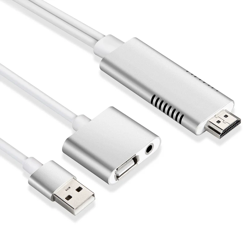 متعددة الوظائف HDMI دونغل HD التلفزيون كابلات منتجات APPLE USB الروبوت شاشة الإنعكاس 1080 P التلفزيون مربع ل iphone 6s plus iphone 7 7 زائد ipad