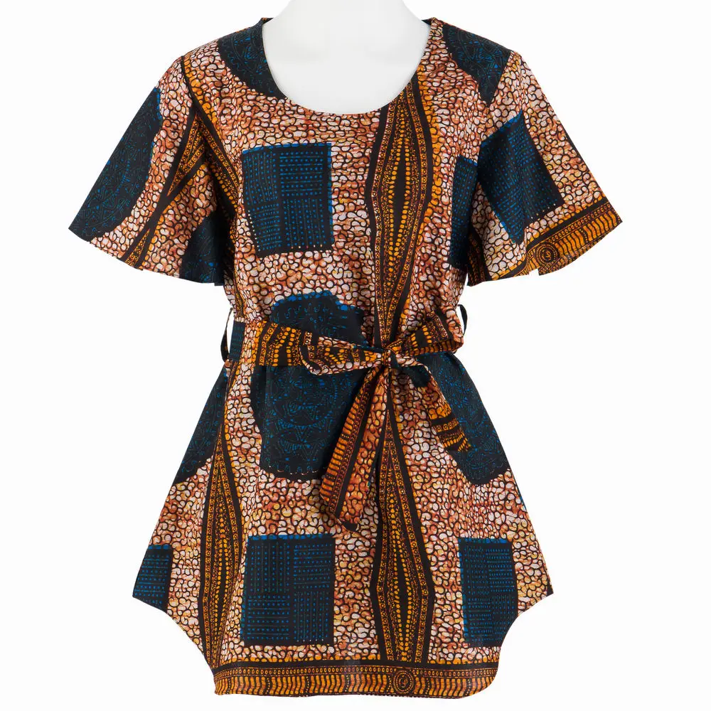 Buy المرأة الأفريقية Dashiki قميص كيمونو بوهو أعلى الملابس القطن بلوزة نادي Online In Bahrain 32841035662