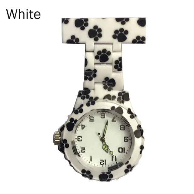 Colorful Silicone Round Dial Quartz Pocket Nurse Watch Quartz Brooch Doctor Nurs Colorful Silicone Round Dial Quartz Pocket Nurse Watch Quartz Brooch Doctor Nurs