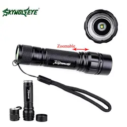 SKYWOLFEYE светодиодный фонарик 18650 zoom torch водонепроницаемые фонари 300LM 3 режима светодиодный масштабируемый свет для 18650 3,7 в батареи