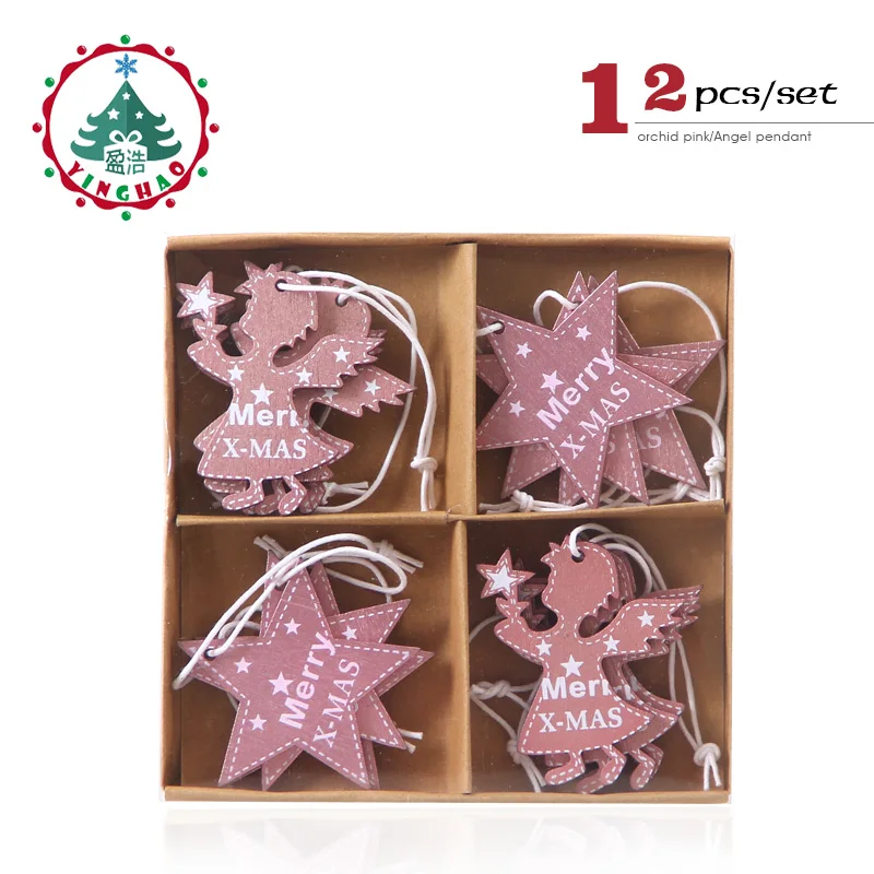 New Inhoo Wooden Christmas Decoration For Tree Snowflake Inhoo Wooden Christmas Decoration For
