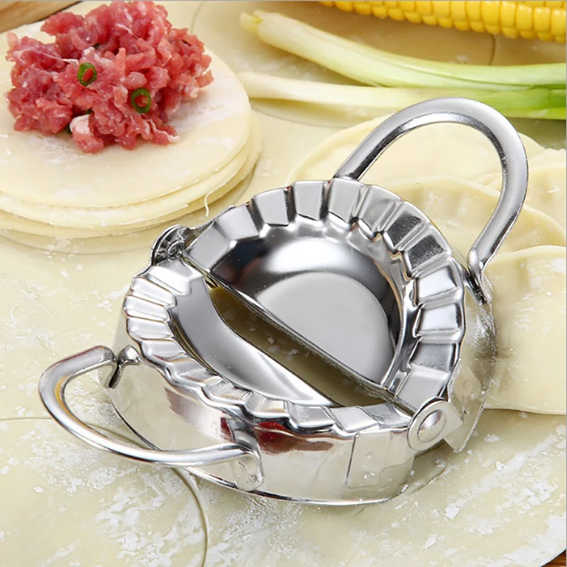 ONEUP Stainless Steel Dumpling Mould Dumpling make device Wrapper Maker Kitchen Accessories Cooking Pastry Tools ONEUP Stainless Steel Dumpling Mould Dumpling make device Wrapper Maker Kitchen Accessories Cooking Pastry Tools