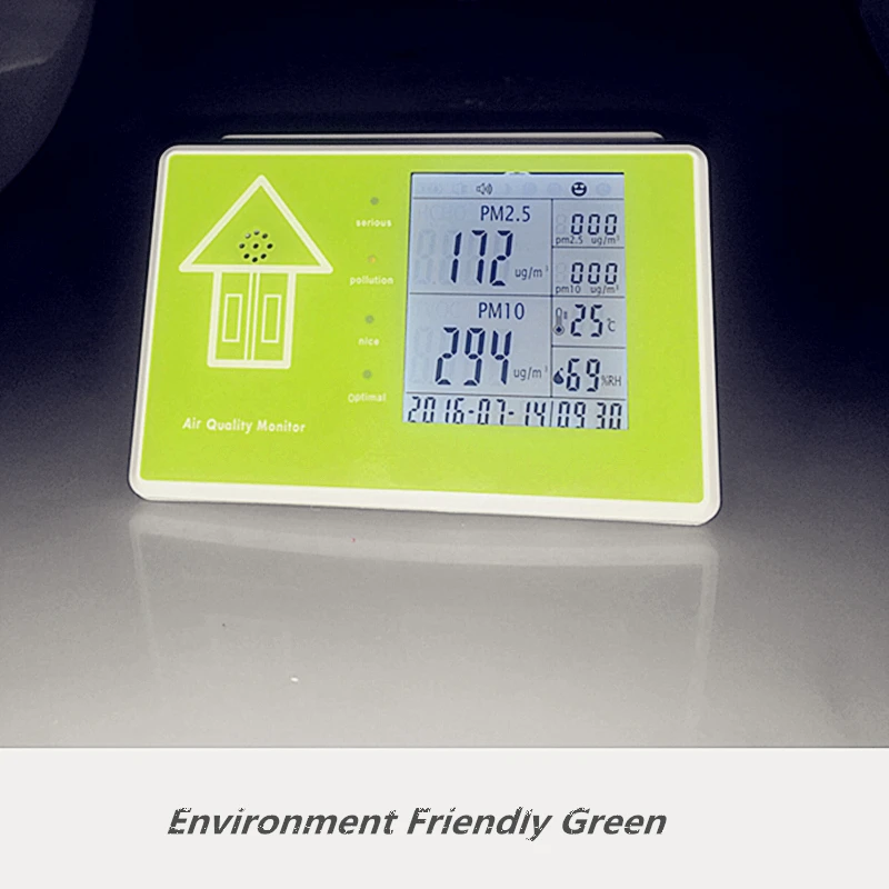 

Free shipping home air quality tester dust particles PM2.5 high precision measuring instrument/pm10 voc hcho measurement deivce