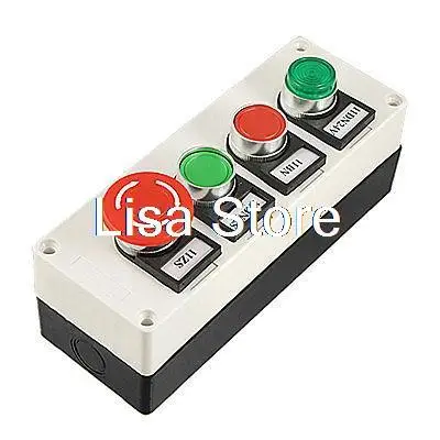 

2016 Zhejiang Made Ui 660V Ith 10A  Control Station Box Mushroom Self  Lock Push Button Station