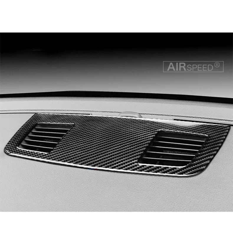 BMW E90 3 Series Accessories Car Interior Carbon Fiber Dashboard Air Conditioning Outlet Vent Cover Trim Decoration (3)