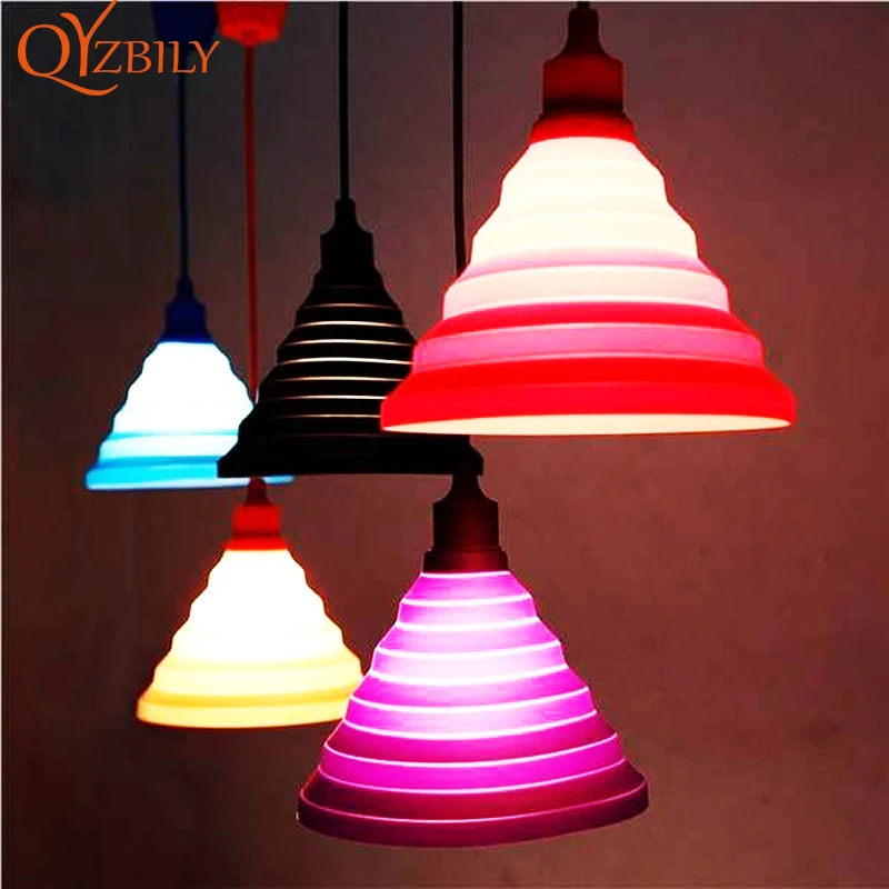 

Pendant Lights Hanglamp Pendant Lamp light Fixtures Colorful Silica Gel Lighting for Bar Restaurant/Bedroom Home Abajur Lustres