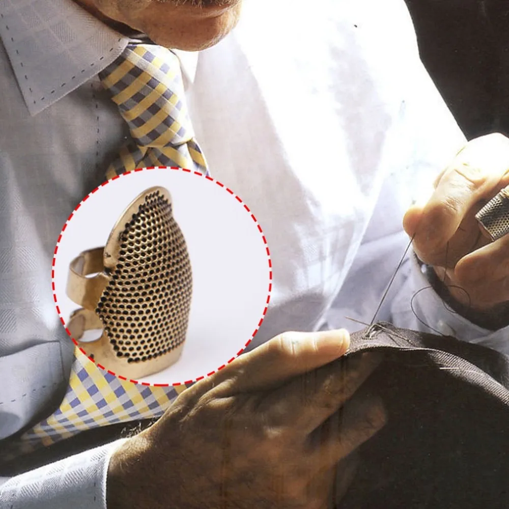 Наперсток для шитья пальцев рукав бытовой ручной эжектор Регулируемый наперсток обруч маленький и портативный