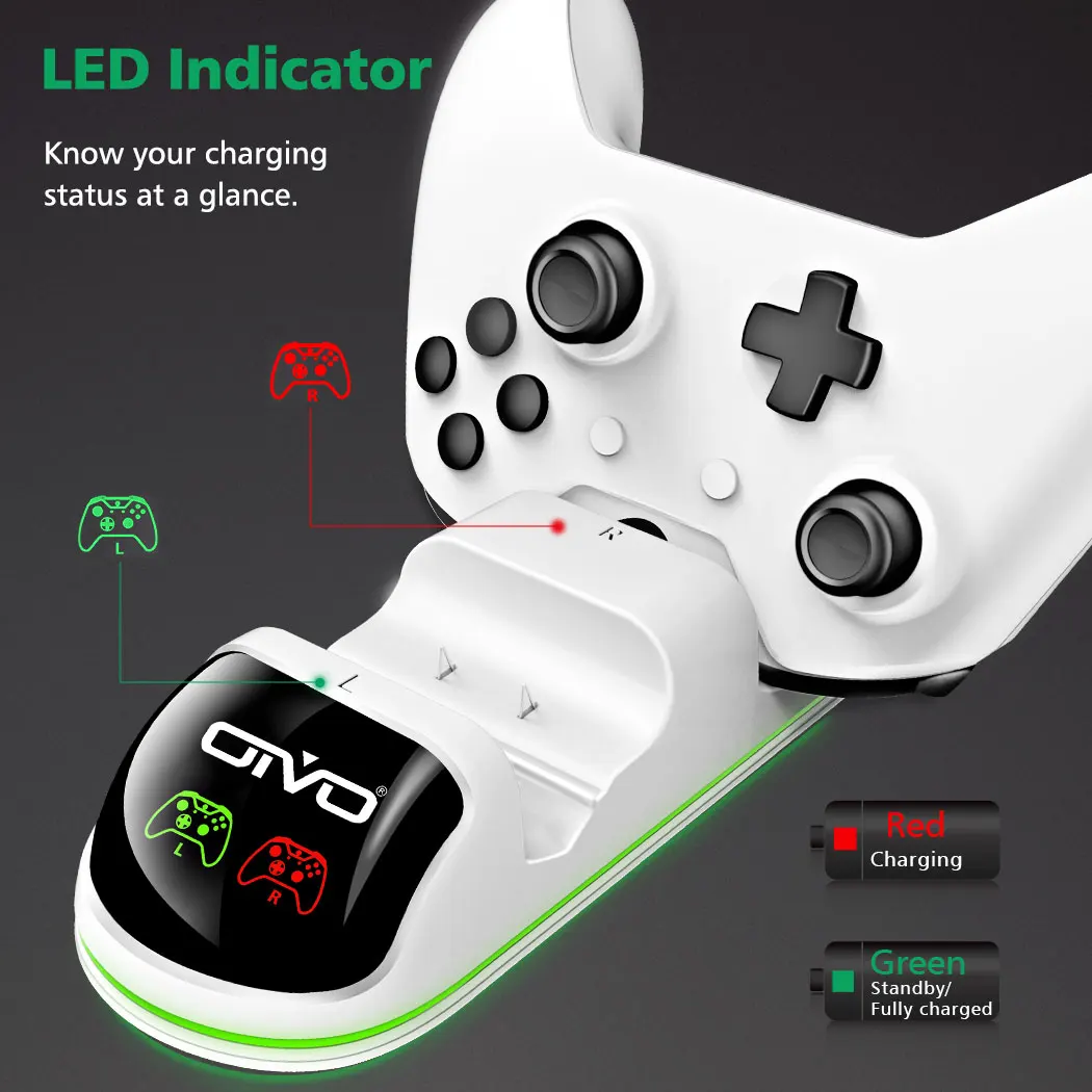 Oivo For Xbox One/one S/one X Dual Controller Charger Status Display Screen Charging Station Dock 2 Rechargeable Battery Pack - Chargers - AliExpress Oivo For Xbox One/one S/one X Dual Controller Charger Status Display Screen Charging Station Dock 2 Rechargeable Battery Pack - Chargers - AliExpress