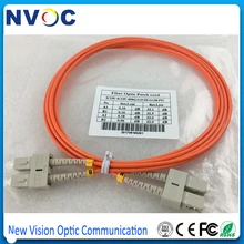 10 шт./лот, 2 м SC/UPC Волоконно-оптический перемычка, мм(62,5/125), дуплекс, 2 м, 3,0 мм, ПВХ куртка, SC-SC многомодовый DX волоконно-оптический патч-корд