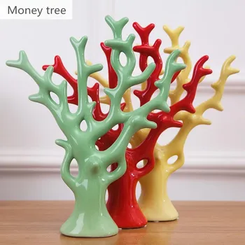 

modern ceramic tree home decor crafts room decoration kawaii plant porcelain figurines handicrafts christmas decorations