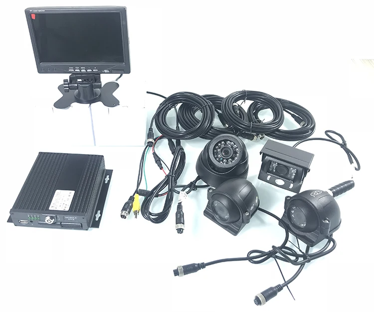 Fábrica de Atacado Local de Monitoramento de Vídeo Câmera do Carro Ahd720p à Prova Monitoramento Caminhão Suite d' Água Pode Ter Embutido Captador Ahd 4ch 12 Câmera multiângulo automotiva