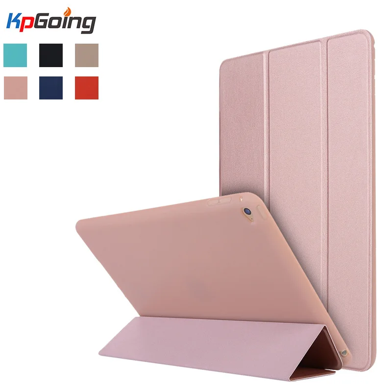 

Case for iPad Air 2, PU Leather Front Cover+Soft TPU Bumper Edge Stand Candy Color Tablet Case for iPad Air 2 for iPad 6 Fundas