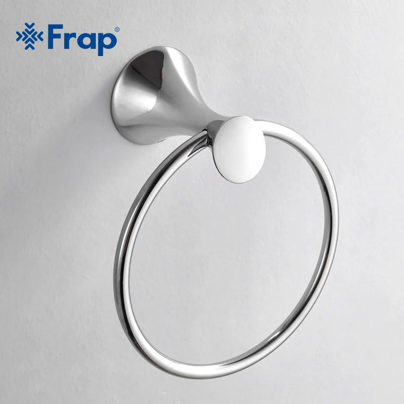 

Frap Stainless steel ring wall mount towel ring bathroom accessories bath towel holder bath hardware F3504