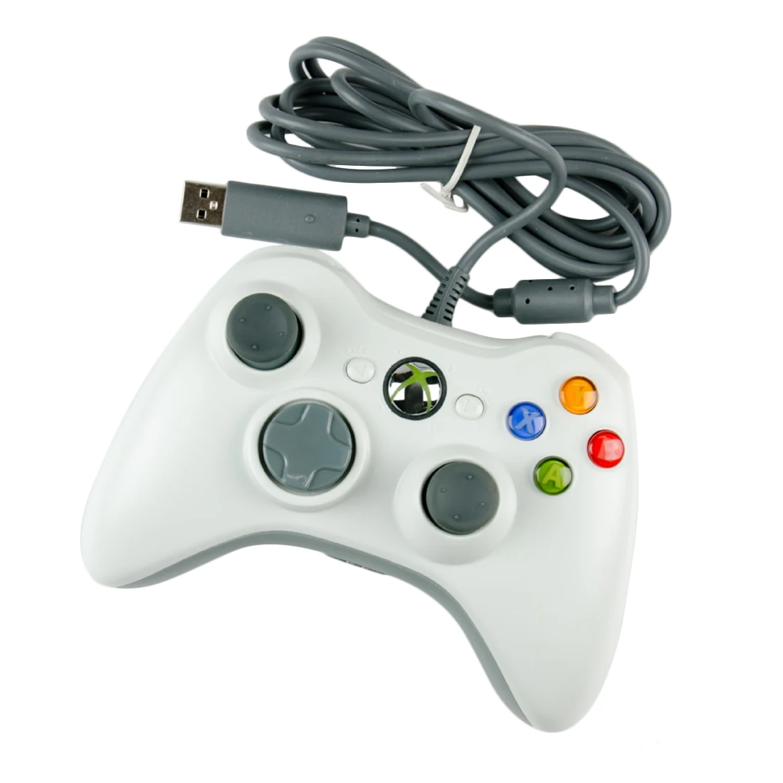 

HOBBYINRC Video Game USB Wired Controller for Microsoft Xbox 360 & PC - White
