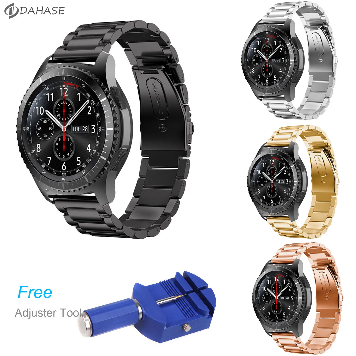 DAHASE Stainless Steel font b Watch b font Band for Samsung Gear S3 Frontier Strap for