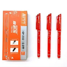 1 шт Kawaii офисная стираемая шариковая ручка Милая модель школьные канцелярские принадлежности красные чернила 0,5 мм ручка заправка