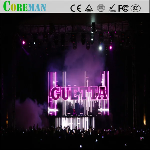 

P3 gabinete pantalla led 3d curtain screen cube led display p4.81 video wall led screen