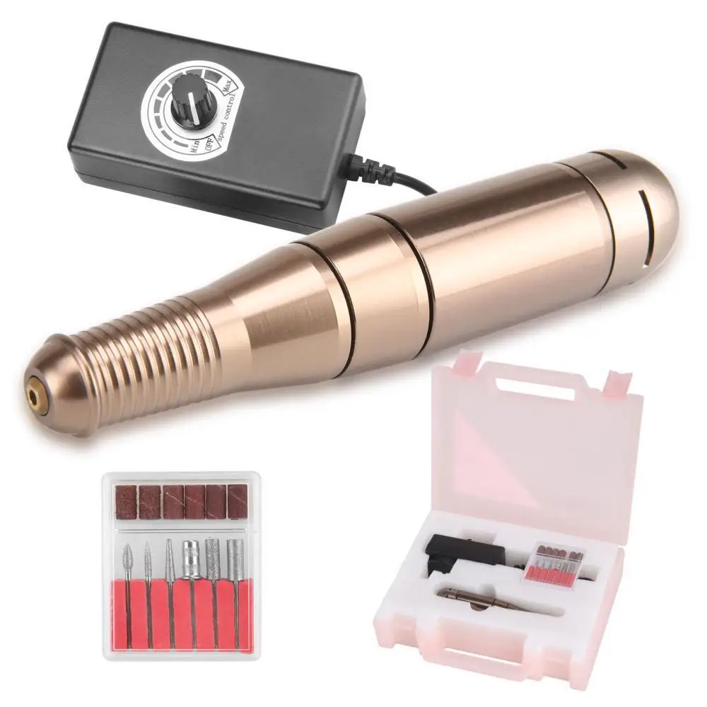 

Electric Professional Nail Art Drill Machine Manicure Pedicure Pen Tool Set Kit 500-26000rpm