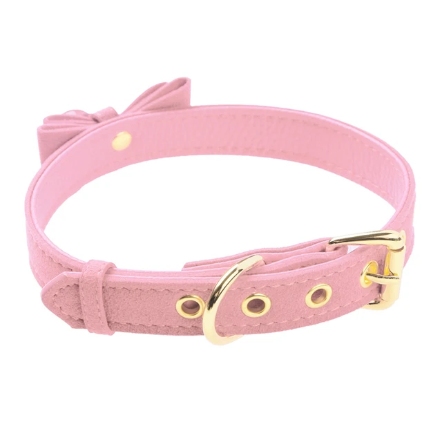 Cute Bow Tie Choker Collar with a Bell 3