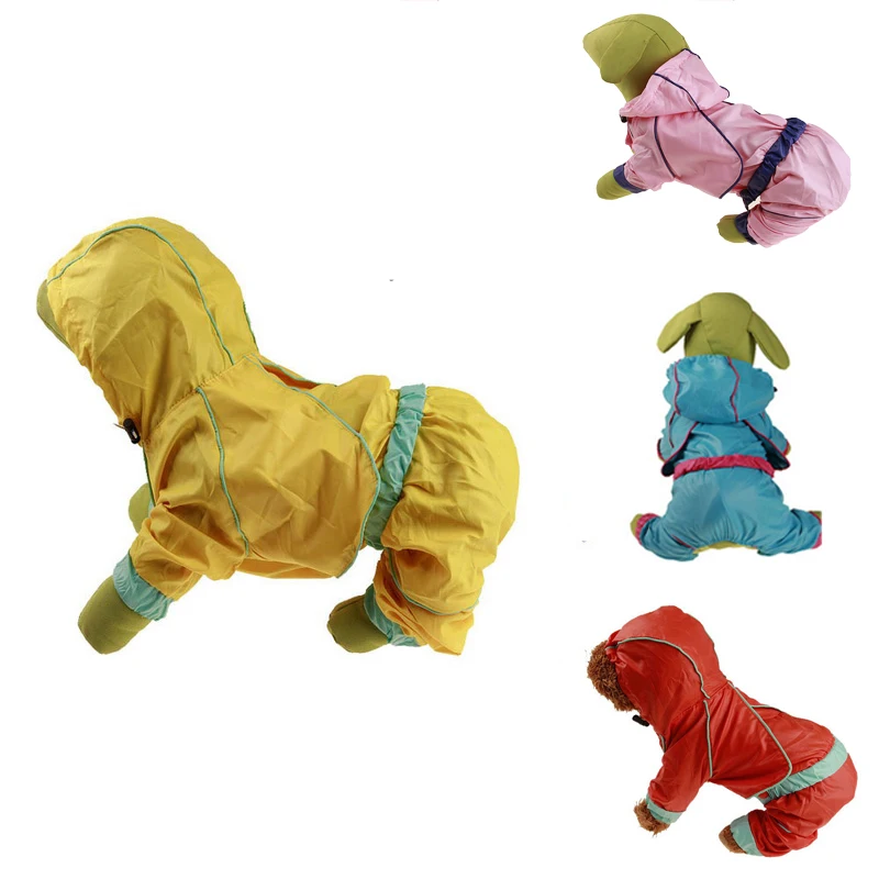 Hoomall PU Waterproof Small Medium Dog Raincoat Jacket With Hood Pet Tools Clothes Plus Size 30 For Large Dogs |