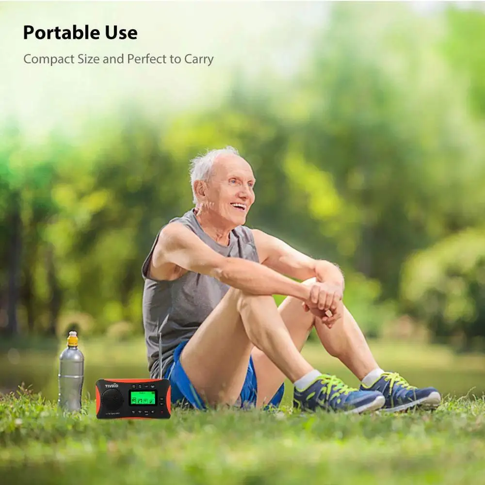 TIVDIO Portable Radio FM MW SW Multiband Radio Receiver MP3 Player with Sleep Timer Alarm Clock F9206A TIVDIO Portable Radio FM MW SW Multiband Radio Receiver MP3 Player with Sleep Timer Alarm Clock F9206A