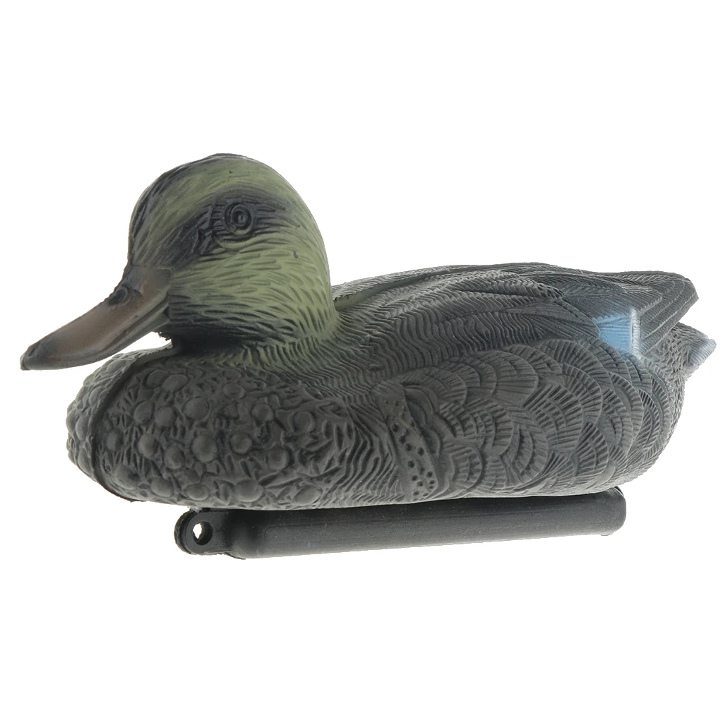 Female Male 3D Lifelike Floating Hunting Shooting Drake Duck Decoy Decoying for Land Garden Yard and Water Use Ornament 