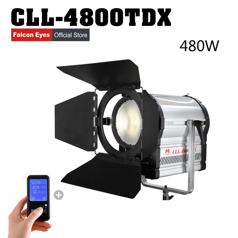 

Falconeyes 480W Fresnel LED Light Dimmable Video Light DMX512 system with LCD&touch panel Continuous lighting CLL-4800TDX