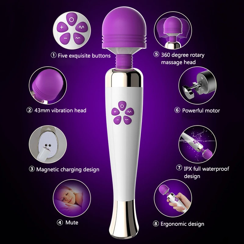 Kecepatan Modus Anal Vibrator G Spot Massager Vibrator Tongkat