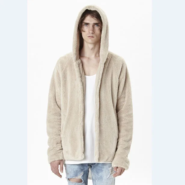 USA Size New Fashion Mens Sherpa Hoodie Jackets HipHop