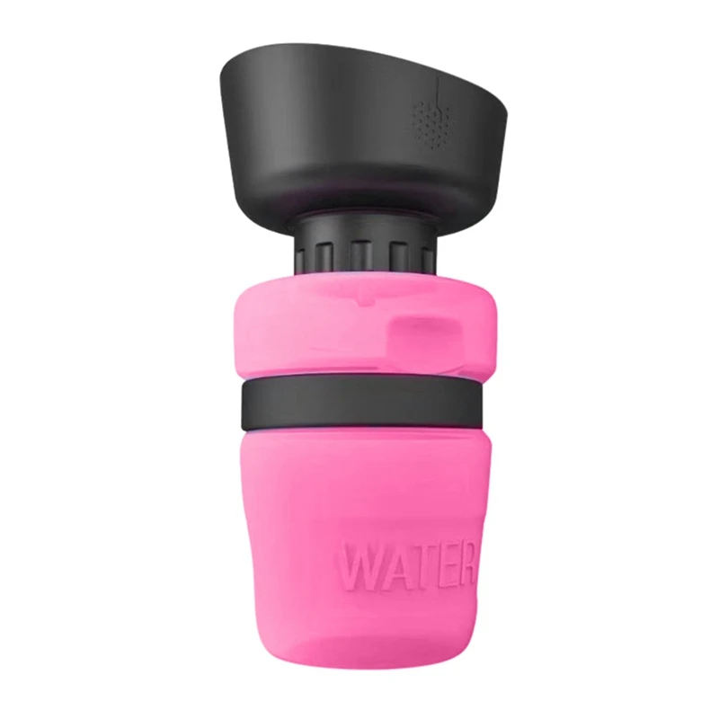 Портативная бутылочка для подачи воды в Поильник для собак на открытом воздухе ПЭТ бутылка для воды Анти-перелив собака бутылка для воды управление подачи воды - Цвет: Красный