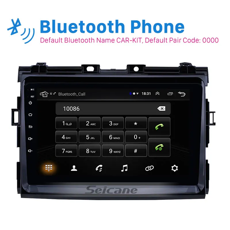Seicane Android 8,1 2.5D экран автомобиля радио аудио gps Авторадио для Toyota Previa 2006 2007 2008-2012 поддержка OBD2 DVR SWC Carplay