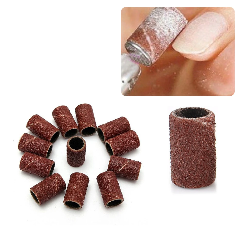 

100pcs Sanding Bands Apparatus for Manicure Accessories 80"120"180" Grinding Polishing Milling Drill Bits File Sandpaper Grinder