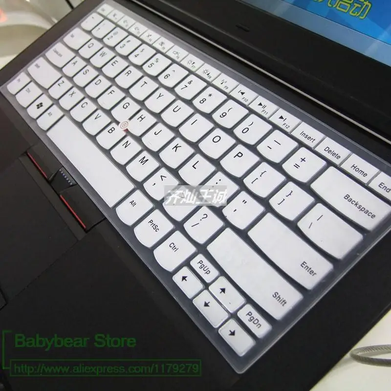 Силиконовая клавиатура защитный чехол для Lenovo IBM ThinkPad Edge E30 E40 E50 E13 E420 E31 E420S E425 E320 E325 край 13 S420 - Цвет: white