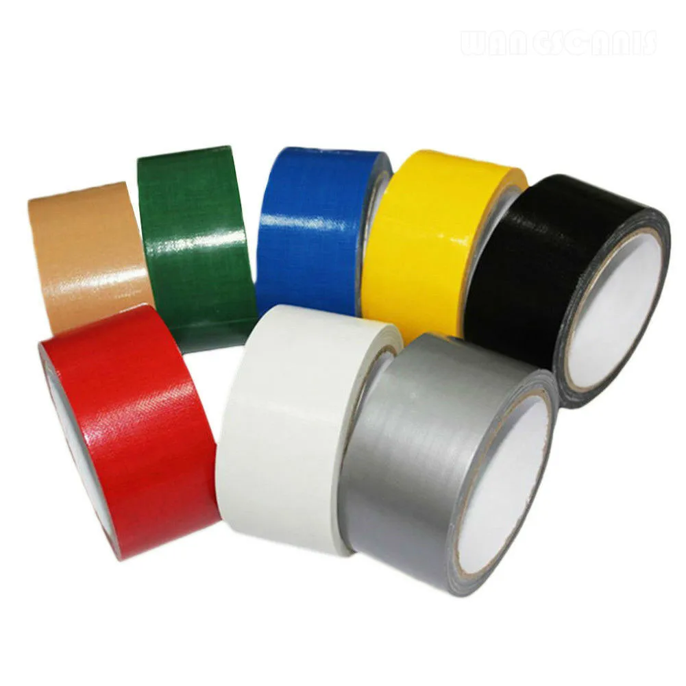 

8Colors Waterproof Colorful Duct Tape Cloth Carpet Pasting Pipe Bundle Wedding Decorative Films 50mm*10m
