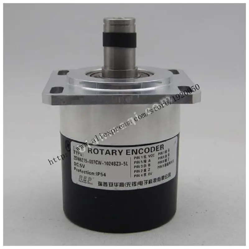 

ZSW6215-007CW-1024BZ3-5L rotary encoder 1024 pulses shaft diameter 15mm